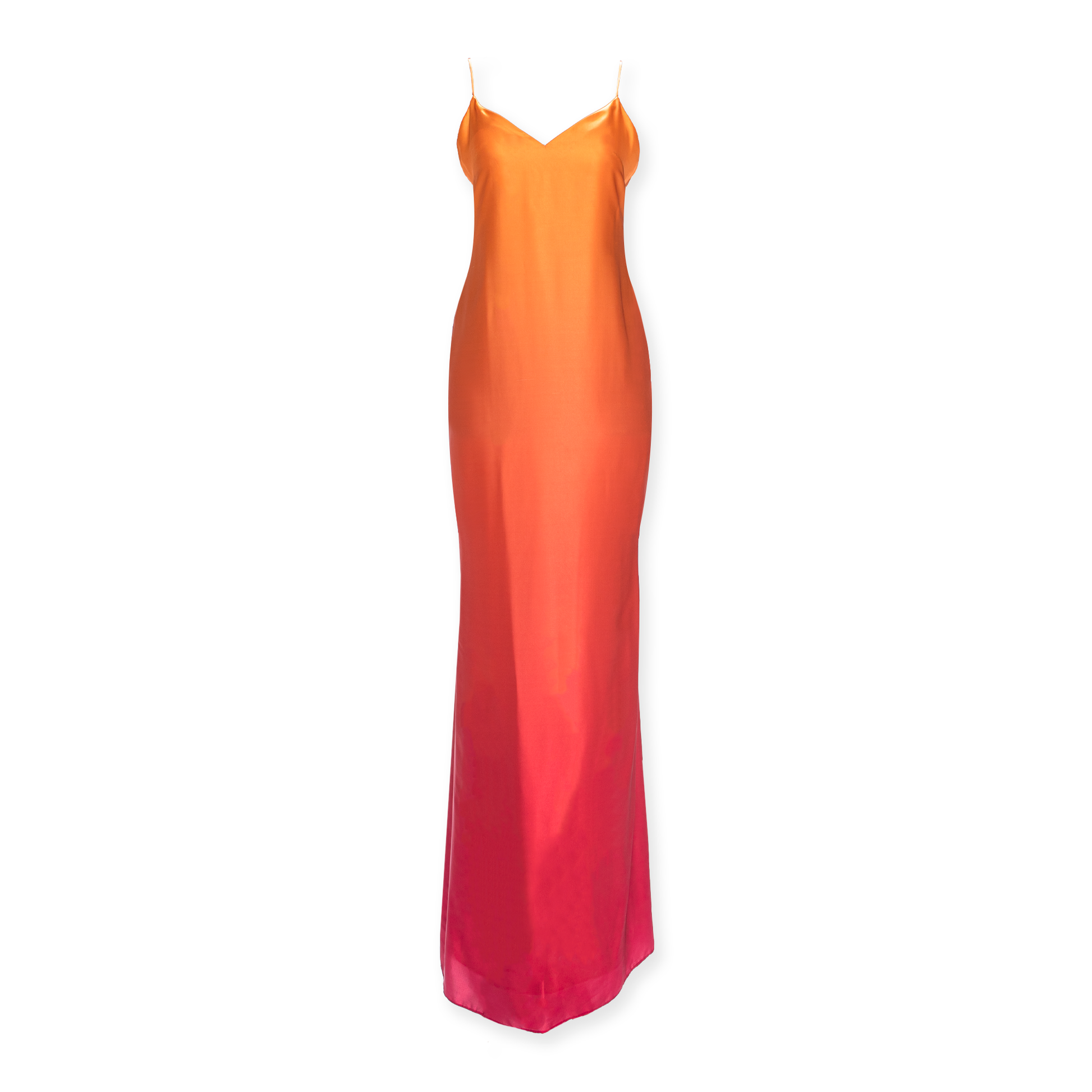 Sunset dress - Long ombre spaghetti slip-on dress