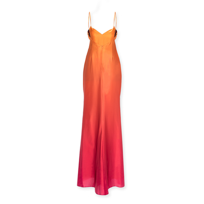 Sunset dress - Long ombre spaghetti slip-on dress